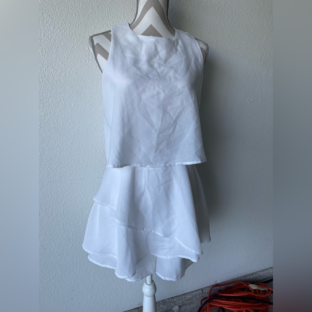 White Romper Shorts